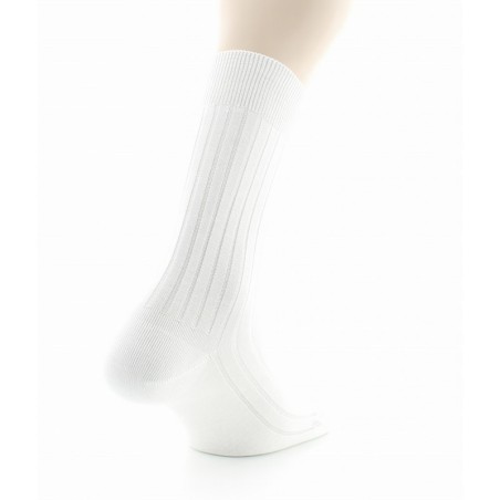 Chaussettes à côtes derby - Pur coton fil d'écosse