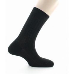 Chaussettes à côtes derby - Pur coton fil d'écosse