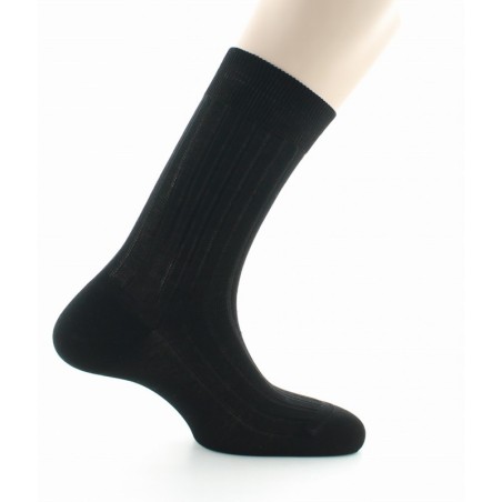 Chaussettes à côtes derby - Pur coton fil d'écosse
