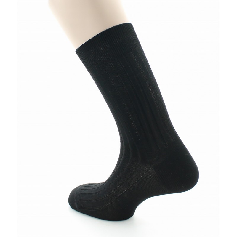Chaussettes à côtes derby - Pur coton fil d'écosse