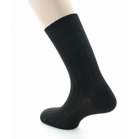 Chaussettes à côtes derby - Pur coton fil d'écosse