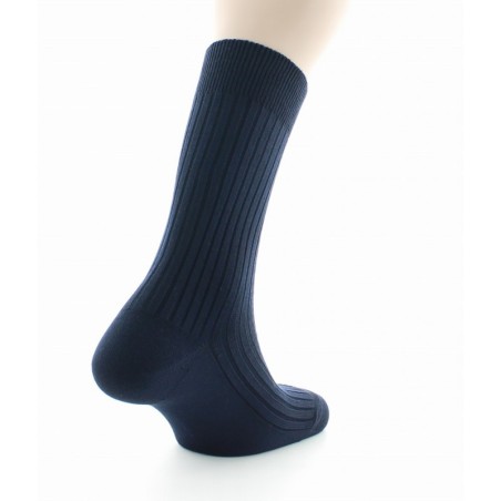 Chaussettes à côtes derby - Pur coton fil d'écosse