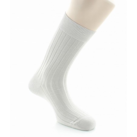 Chaussettes à côtes derby - Pur coton fil d'écosse