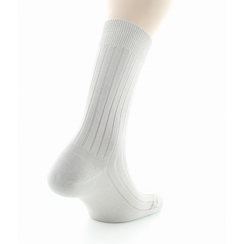 Chaussettes à côtes derby - Pur coton fil d'écosse