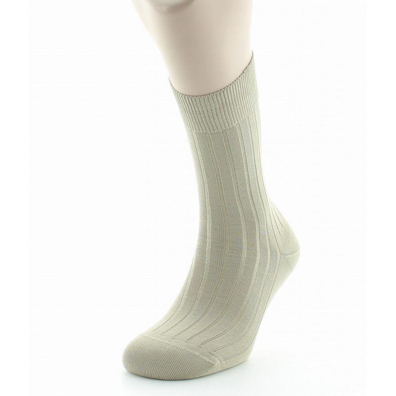 Chaussettes à côtes derby - Pur coton fil d'écosse