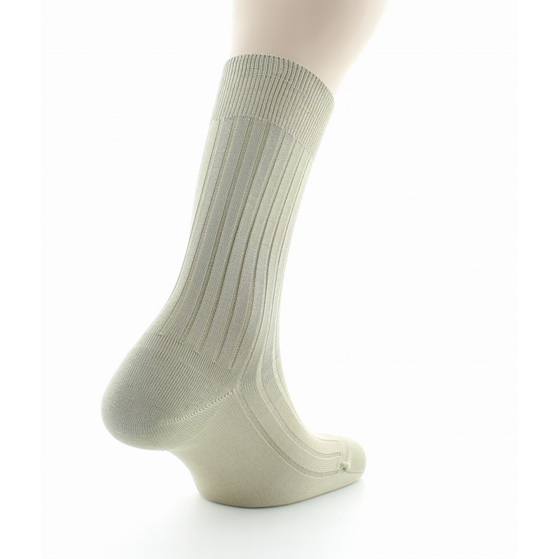 Chaussettes à côtes derby - Pur coton fil d'écosse