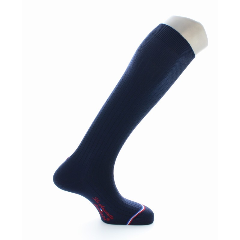 Chaussettes hautes Odéon en laine et soie