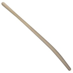 Manche fourche à bêcher cintré à soie percé 1m bois dur