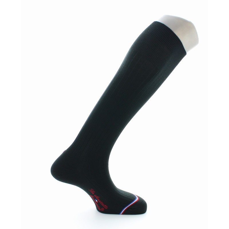 Chaussettes hautes Odéon en laine et soie