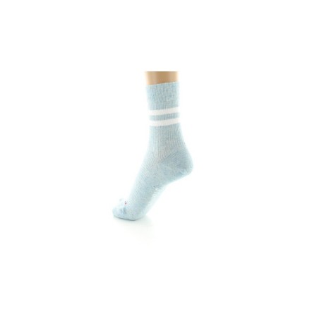 Chaussettes courtes femme en coton et soie