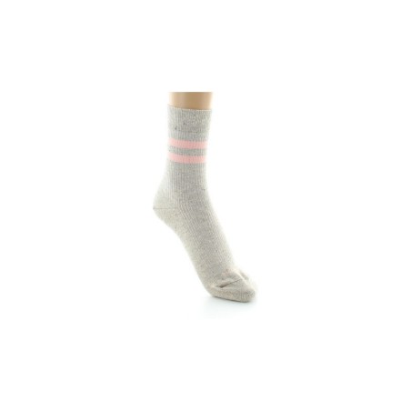 Chaussettes courtes femme en coton et soie