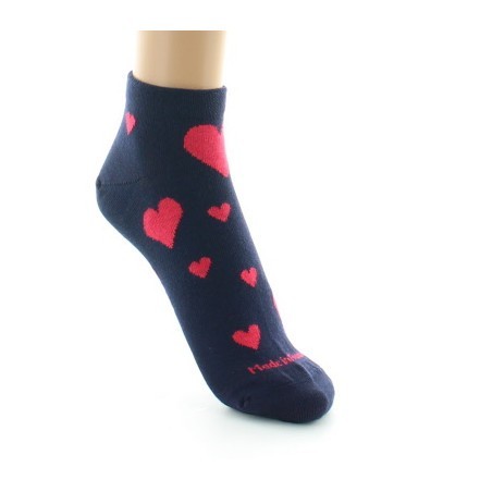 Chaussettes courtes fantaisie Coeurs