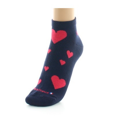 Chaussettes courtes fantaisie Coeurs