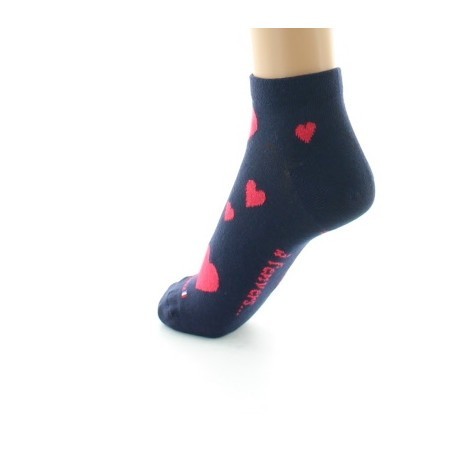 Chaussettes courtes fantaisie Coeurs