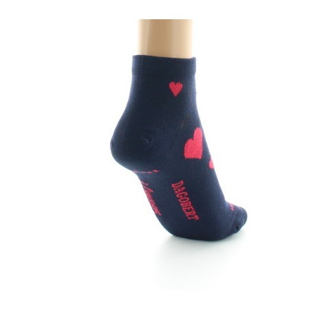 Chaussettes courtes fantaisie Coeurs