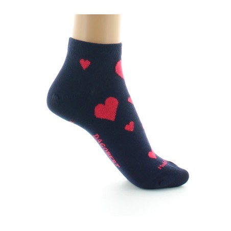 Chaussettes courtes fantaisie Coeurs