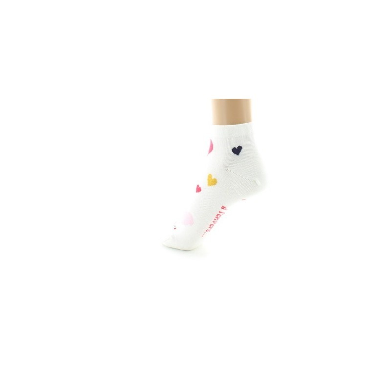Chaussettes courtes fantaisie Coeurs