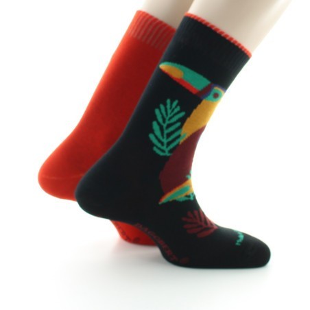 Doubles chaussettes réversibles Toucan