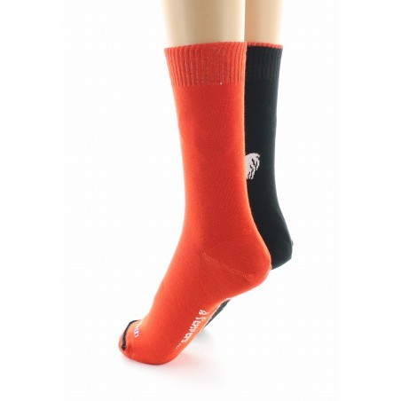 Doubles chaussettes réversibles Coq