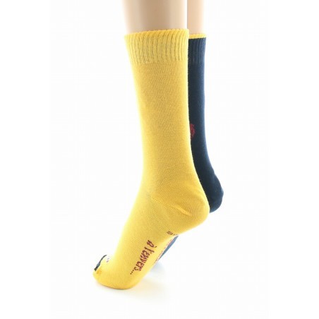 Doubles chaussettes réversibles Coq