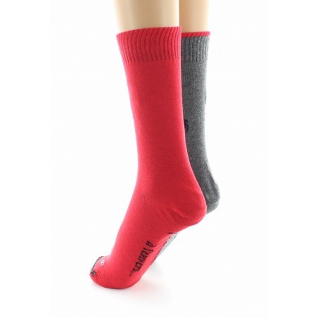 Doubles chaussettes réversibles Coq