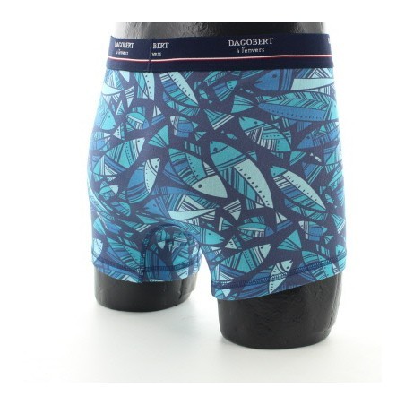 Boxer Poissons bleus