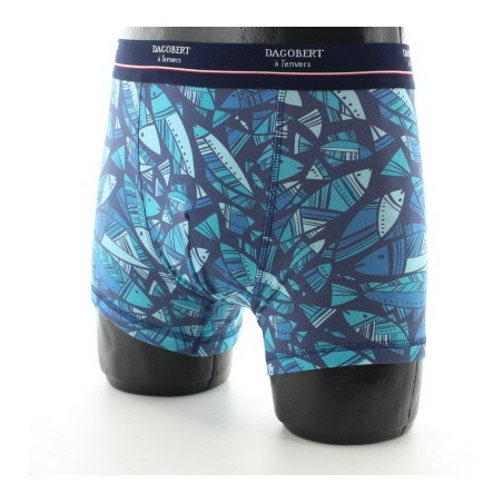 Boxer Poissons bleus