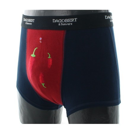 Boxer homme en coton Piments