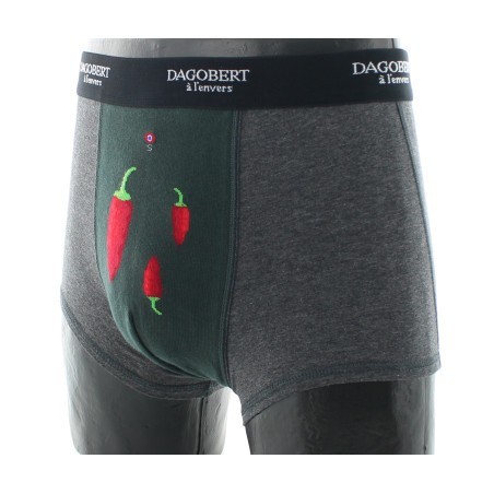 Boxer homme en coton Piments