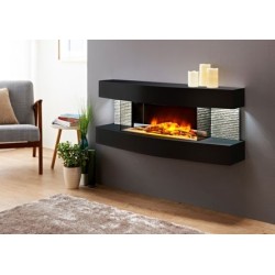 Cheminée électrique design Lounge noire