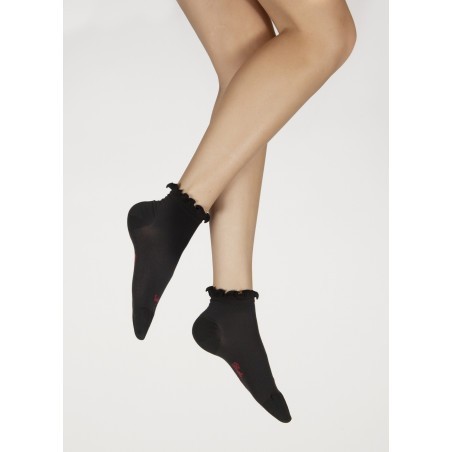 Chaussettes Courtes en soie à côtes