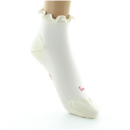 Chaussettes Courtes en soie à côtes