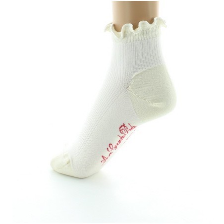 Chaussettes Courtes en soie à côtes