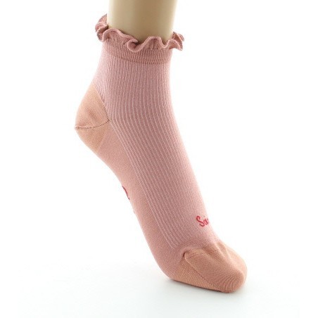 Chaussettes Courtes en soie à côtes
