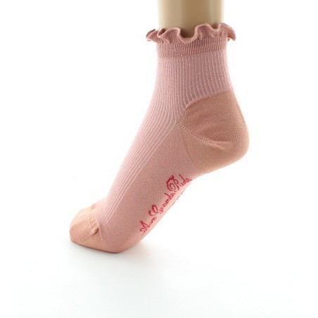 Chaussettes Courtes en soie à côtes