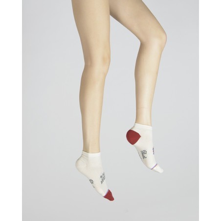 Pack de 2 paires de chaussettes courtes marine et blanche