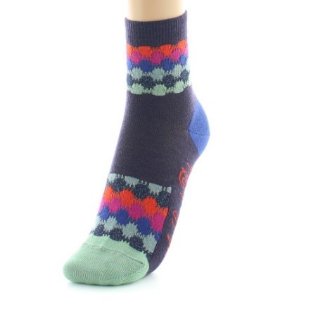 Chaussettes courtes Ondulations Colorées