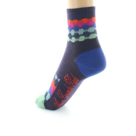 Chaussettes courtes Ondulations Colorées