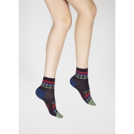 Chaussettes courtes Ondulations Colorées