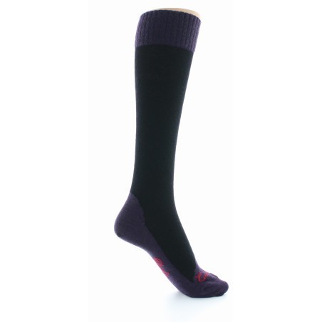 Chaussettes hautes cachemire rose