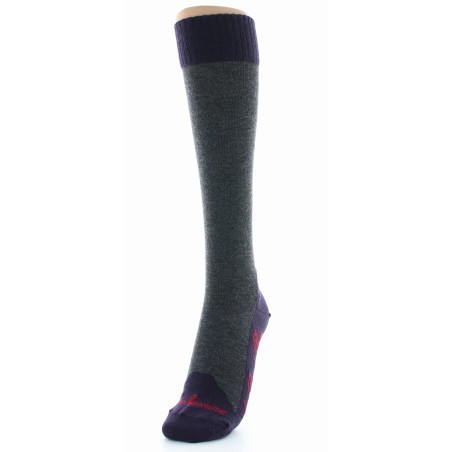 Chaussettes hautes cachemire rose