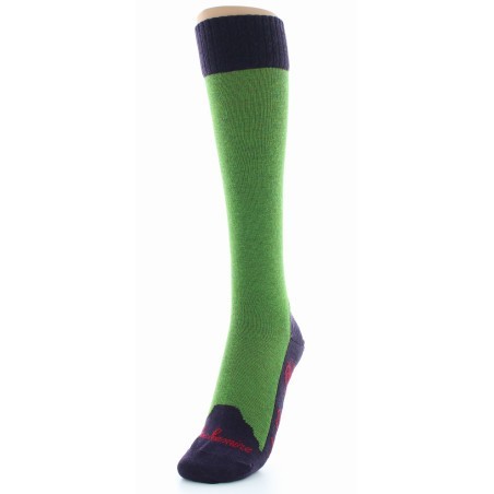 Chaussettes hautes cachemire rose
