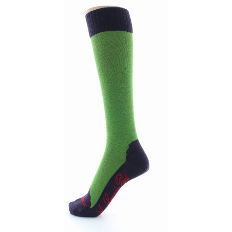 Chaussettes hautes cachemire rose
