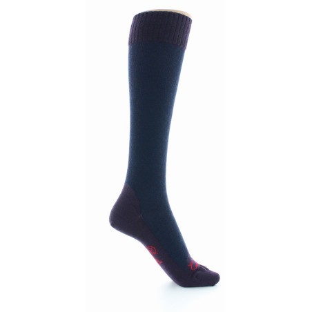 Chaussettes hautes cachemire rose