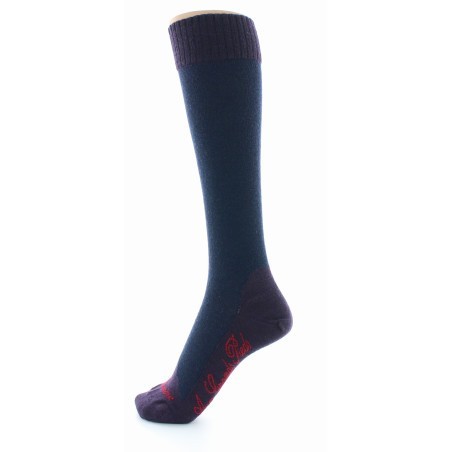 Chaussettes hautes cachemire rose