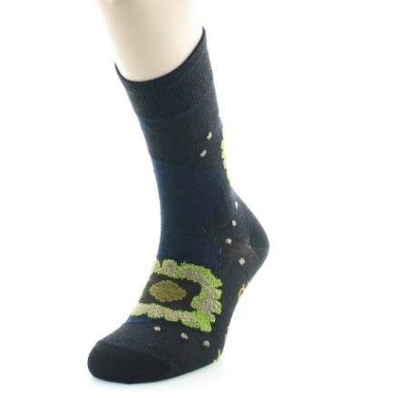 Chaussettes homme laine peignée nénuphar