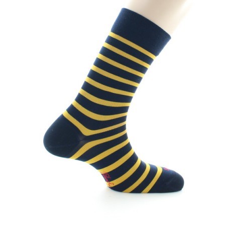 Chaussettes en Soie à rayures