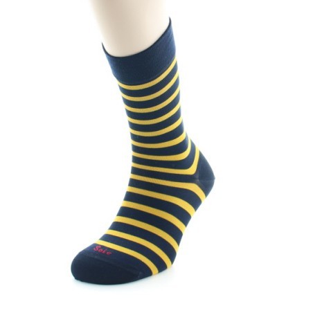 Chaussettes en Soie à rayures