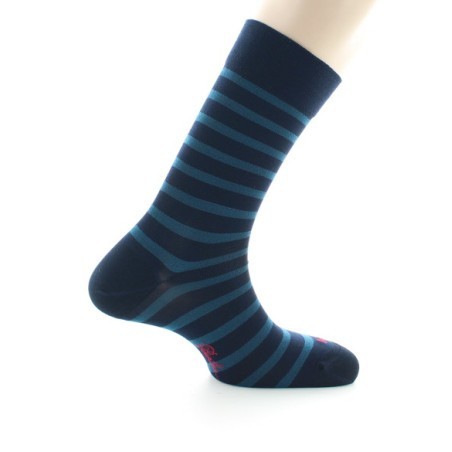 Chaussettes en Soie à rayures