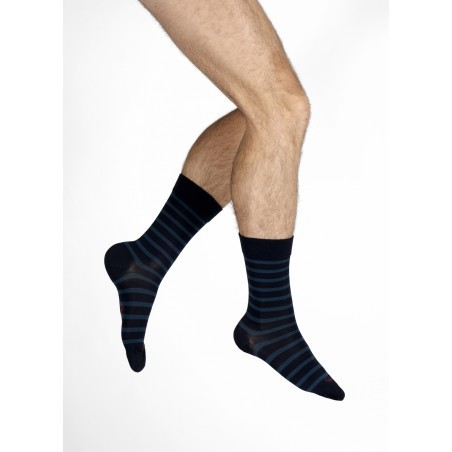 Chaussettes en Soie à rayures